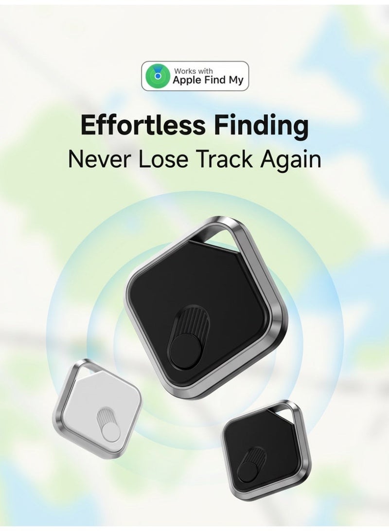 MS MIN Smart Bluetooth Tracker Compatible with Apple Find My, Item Tracker for Keys, Bags & Wallets, Global Tracking via Apple Network, Replaceable Battery - Image 3